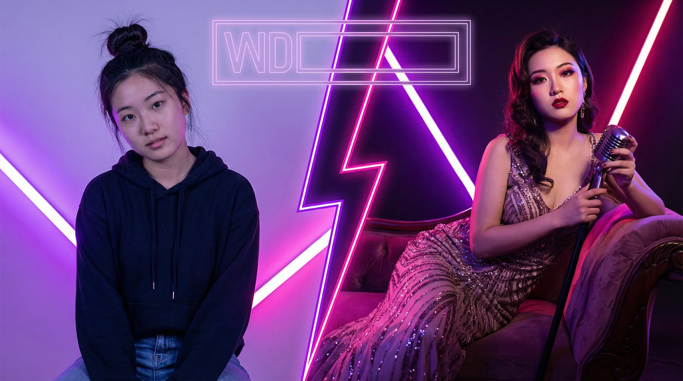 黑丝反差变装视频教程